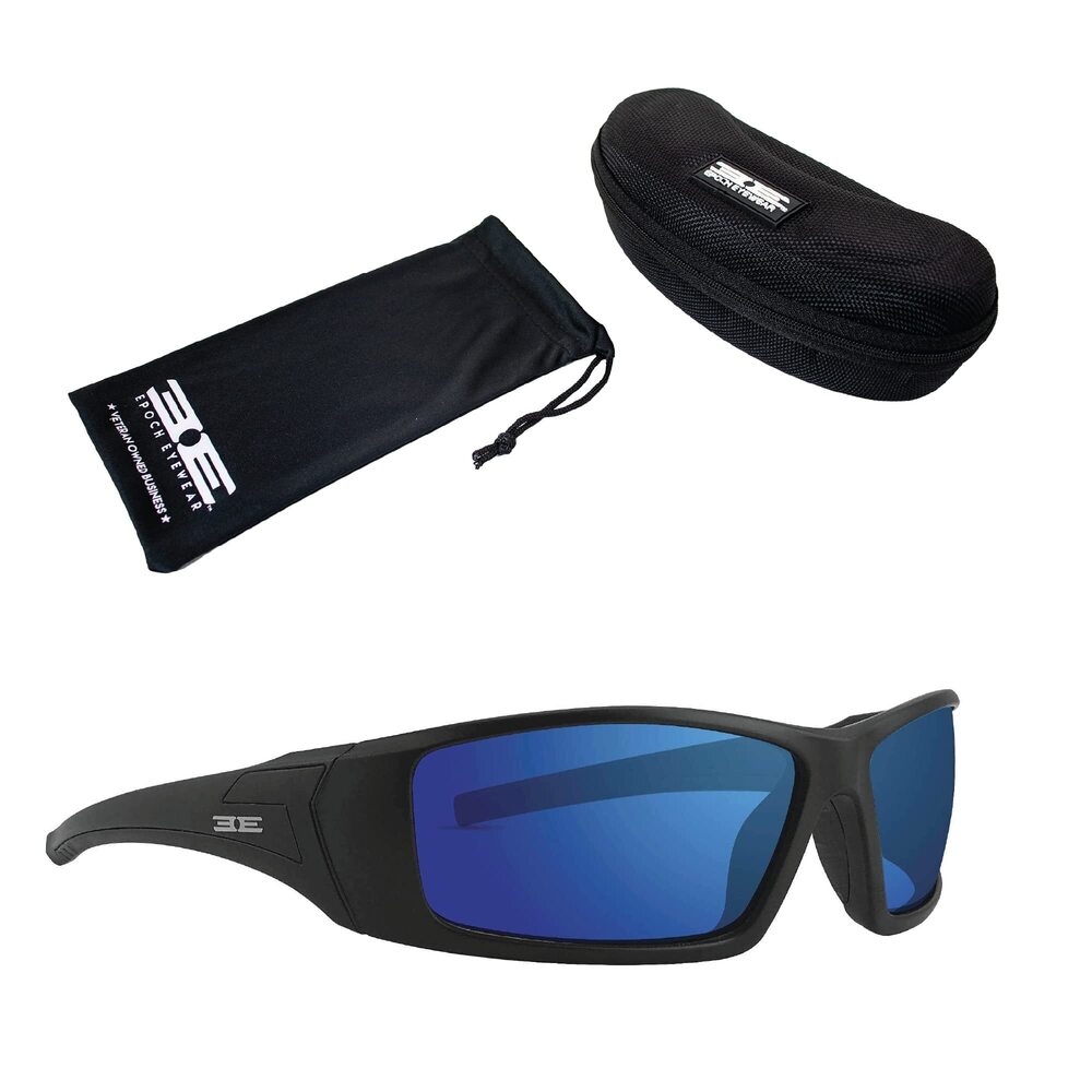 4010 Epoch 3 Sunglasses w/Black Zipper Case and Microfiber Pouch